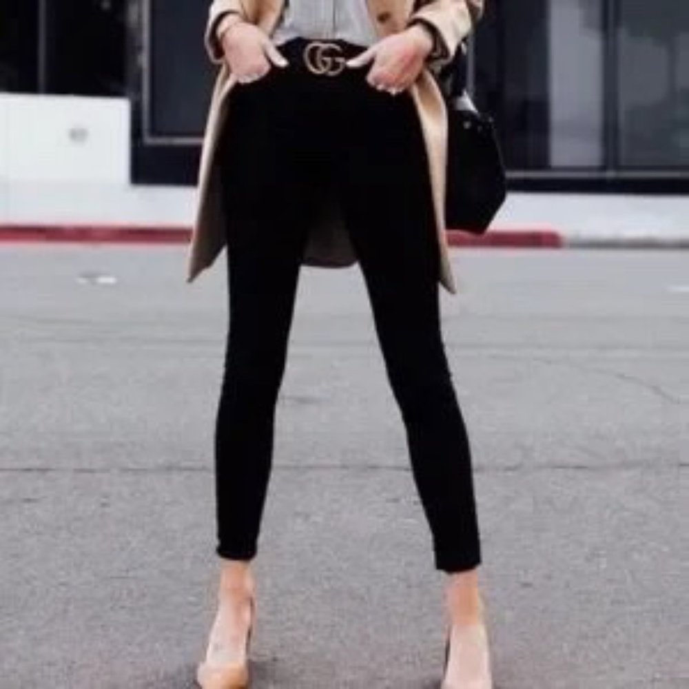 AGOLDE Sophie High Waist Skinny Jeans In Jet Black